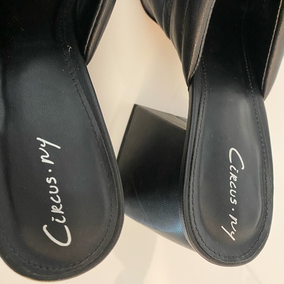 Black Circus IVY size 9 Sandals/Slides/Shoes Platform thick Heel - Picture 7 of 8